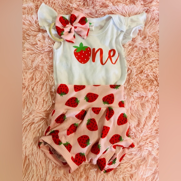 Berry 1st Birthday Outfit(s) and decor